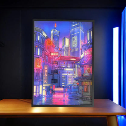 LED Anime Art City Light