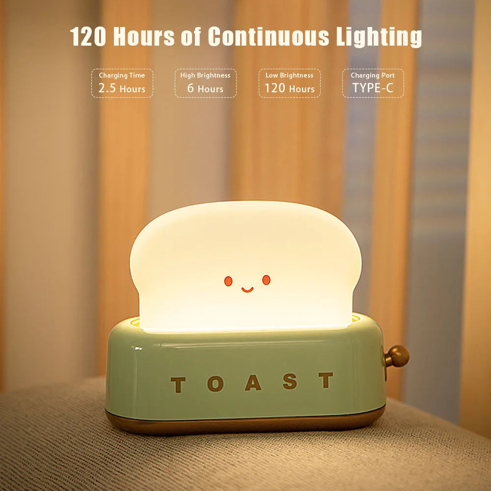 Kawaii Toast LED Night Light