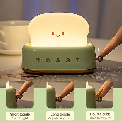 Kawaii Toast LED Night Light