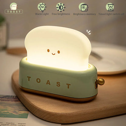 Kawaii Toast LED Night Light